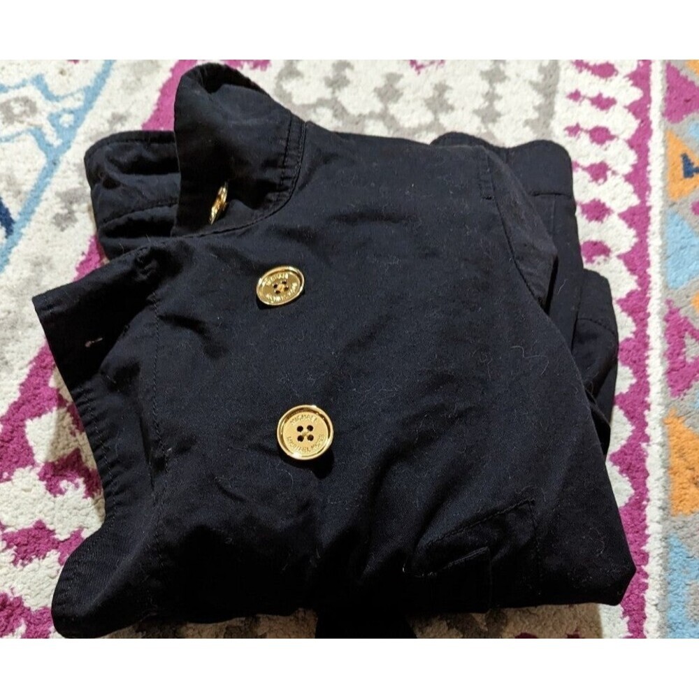 Michael‎ Kors Medium Black Peplum Jacket Blazer With Double Breasted Gold Button - Picture 4 of 6